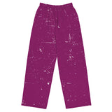 Dark Purple Wide-Leg Pants